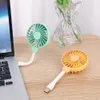 Electric Fans Mini Handheld Portable USB Cooling Fan Tyste Power Bank Laptop Desk tabell med fläktjustering 240319