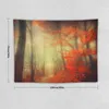 Tapestries Fire Walk - Forest In Autumn Colours Tapestry Wallpaper Wall Hanging Custom Decoration For Home