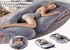 Upgraded Pregnancy Pillow Full Filling Cotton Pregnant Pillow Cushion Long G Shape Maternity Plillow For Pregnant Women Sleeping 24527390