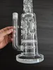 Big Glass Bong Hookahs 7mm tjock mörkgrön fyra perc r rör honungskaka och fågelburdiffusor Vattenrör 20 tum 18,8 mm skål