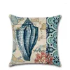 Pillow Decorative Throw Case Marine Life Polyester Shell Cover For Sofa Home Capa De Almofadas 45x45cm