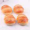 Silicone PU Food Simulation Sesame Bread Decompression Squishy Slow Rising Bread