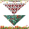 Hondenkleding 4-pack bandana Kerstmis huisdierensjaal driehoekige slabbetjes hoofddoekset kostuumaccessoires decoratie voor huisdieren