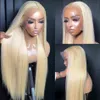 30 40 Inch 613 Honey Blonde Straight 13x6 HD Transparent Frontal Wig Remy 13x4 Lace Front Wigs Human Hair for Women