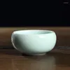 찻잔 세트 | Longquan Tea 세트 Celadon Cup Ceramic Brewing Single Master Ice Crack Bowl Small
