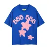 Men T Shirt sp5der t shirt Pink Young Thug Sp5der 555555 Fashion Top Tees mans Women street Casual Foaming Printing Spider Web Pattern Tshirt Daily wear