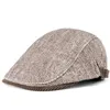 Lente Herfst en Winter Vader Casual Klimop Hoed Mannelijke spaper Cap Man Schilder Hoeden Dames Mode Baret 5559 cm 240311