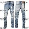 Designer Jeans Homme Violet Jean Pant Top Qualité Skinny Autocollants Light Wash Ripped Moto Rock Revival Joggers True Religions Hommes À La Mode Et À La Mode Jean 819