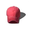 قبعات الكرة 2024 خمر مغسولة القطن البيسبول غطاء الوالدين قبعة الشمس