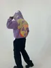 Sudaderas con capucha para mujer Y2K, estampado de letras coloridas, pintura, mujeres, hombres, Harajuku, Hip Hop, sudaderas holgadas, ropa gótica, ropa de calle 2024