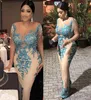 New Aso Ebi Estilo Prom Pageant Vestidos com Tassel Plus Size Africano Nigeriano Lace Lantejoulas Trompete Ocasião Desgaste da Noite Dress4066222