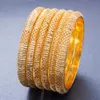 Armreif Wando 6 Stück äthiopische goldfarbene Armbänder für Frauen Mädchen Dubai Goldarmbänder für afrikanische Armbänder Frauen Geschenke b141 240319