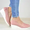 Casual skor 2024 kilar kvinnor sneakers lätta andningsbara damer slip-on fast färg kvinnlig sport zapatillas mujer