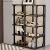 Suportes de armazenamento Racks Móveis Prateleira de sapatos Sacos de luxo Armários de designer para sala de estar Saco de marca de luxo Autêntico Gabinete Organizador de sapatos Y240319