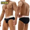 Underpants CMENIN 3Pcs Cotton Man Panties Set Breathable Sexy Black Mens Briefs Sissy Bikini Jockstrap Panties Underpants Slip Men Briefs 24319