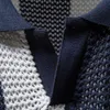 Aiopeson 100% Cotton Hollow-out Mens Polo-Hemden Kurzarm gestrickt V-Ausschnitt durch sexy Polo-Hemden für Männer Sommer 240409