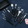 15 veelgebruikte make-upborstels voor dierenhaar, ingesteld door professionele make-upartiesten, complete set make-uptools voor echt haar