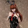 Akcja Figurki 40 cm Anime Steins Gate Figure Makise Kurisu Bunny Girl Makise Kurisu Figure Seksowne dziewczyny czarne jedwabne pończochy Model zabawki 24319