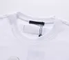 2022ss Nova camisa masculina primavera e verão novos moletons de algodão de alta qualidade impressão manga curta em torno do pescoço painel camiseta tamanho s-m-l-xl-xxl-xxxl cor preto branco p030