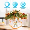 Vases Flower Shape Vase Decor Artistic Home Wedding Durable Acrylic Desktop Adorn Delicate Simple