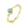 حلقة أوروبية رجعية S925 Sterling Silver Placed 18k Gold Opal Brand Ring European American Hot Popular Women High End Ring Jewelry Valentine's Day Gift SPC