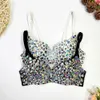 Canotte da donna Luxury Paillettes Strass Perla Reggiseno push up da sposa Abbigliamento donna Camis Stage Ladies Crop Top Corsetto y2k Blusas 240311