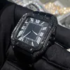 Hip Hop Bussdown Vvs Moissanite diamant marque en acier inoxydable hommes automatique mécanique marque de luxe montres