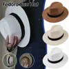 Wide Brim Hats Bucket Hats Hat Str Hat performs animated role-playing sun protection beach sun Str jazz band hat cowboy Fedora hat gang Y240319