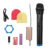 Microfoni Microfono wireless portatile con ricevitore Bluetooth da 200 pollici per ospitare riunioni di karaoke
