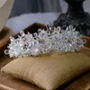 Diadème de mariage baroque surdimensionné en cristal, bandeaux de mariée, bijoux de cheveux de soirée, accessoire de mariée, 240305