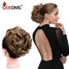 Synthetische pruiken Haaraccessoires Leeons Synthetisch haarknotje Bruin Blond Krullend Chignon Messy Bun Kam Clip-in haar Opsteekkapsels Haarstukken voor dames 240328 240327