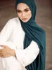 Big Size Jersey Hijaabs voor vrouwen tulband Gemerceriseerd katoen Hijab Sjaal Tulbanden voor vrouwen Hoofddoek Sjaals Ramadan Foulard 240314