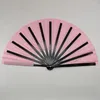 Decorative Figurines Handmade Folding Fan Ultralight Portable Handheld With Storage Bag For Women Shiny Hand Rave Ideal