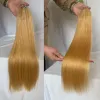 Extensions Blonde Colored 100% Human Hair Feathers For Hair Extensions 200pcs/Lot 1824inch Straight Long Feather Hair Extension For Women