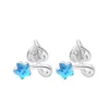 Boucles d'oreilles à clous pour femmes, bijoux de noël plaqué argent, fleur, articles en 1 Dollar, cadeau de Thanksgiving, ER-00171, 2024