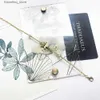 Charmarmband Gracile Butterfly Gold New Link Chain 925 Sterling Silver Romantic Fashion Jewelry Magical Garden Gift for Women L240319