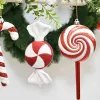 Red and White Candy Lollipop Christmas Decorations Small Stick Combination Home Decoration Party Decoration ZZ