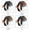 Synthetic Wigs Bangs TALANG synthesis Princess Cut Bangs Hair Synthetic Wig Natural High Temperature Synthetic Fake Bangs Hair Piece Clip I 240329