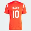 2024 칠레 축구 유니폼 칠레 24 25 홈 어웨이 ch.aranguiz Alexis Brereton Diza Valgas 축구 셔츠 Medel Maillots Pinares Camiseta de Futbol 남자 키즈 S-4XL