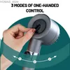 Bathroom Shower Heads High pressure shower head new style 3-mode adjustable water single key water blocking massage nozzle bathroom accessories Y240319