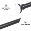 Shower Curtains Black Curtain Rod Clothes Rail Multipurpose Closet For Home Drying Adjustable Retra Tachable Road