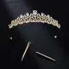 Tiaras Icazo Brides Small Crown Artificial Crystal Sweet Party Banquet Ball Festival Headwear Y240319