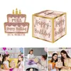 Feplificatore di soldi in denaro scatola di carta divertimento regalo di compleanno in contanti Idea kit a sorpresa rosa con adesivi fai -da -te per donne