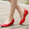 Pumps Casual Wedge Shoes For Women Fashion Wedges Low Heels Red White Classic Pumps Party Wedding Office Shoes Ladies Large Size 45 48