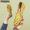 Flats Wtempo Größe 3542 Quadratzerzehen Sommerschuhe für Frauen Blumenschuhe Frauen Ballett Flats Schuhe Weiche Ladungssteuer Großhandel Dropshipping