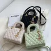 2024 Bolsos de noche Lattice Winter Cuero para mujer Diseñador Nuevo bolso Hombro Messenger Bolso para mujer