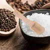 Skedar 5st mätning av naturliga te sked träskopor för matcha pulverkaffe torkat frukt kinesiska fu verktyg badsalter