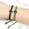 Strand Hand Woven Jesus Cross Bracelet For Men Women Red Black Thread Braided Lucky Fashion Couple Friendship Jewelry