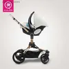 عربات# Aulon Baby Stroller Fast Free Shipping 360 Rotation Wagon Pram 3in1 Baby Carriage Poldable Bassinet Combo Car Seat L240319