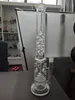 Big Glass Bong Hookahs 7mm tjock mörkgrön fyra perc r rör honungskaka och fågelburdiffusor Vattenrör 20 tum 18,8 mm skål